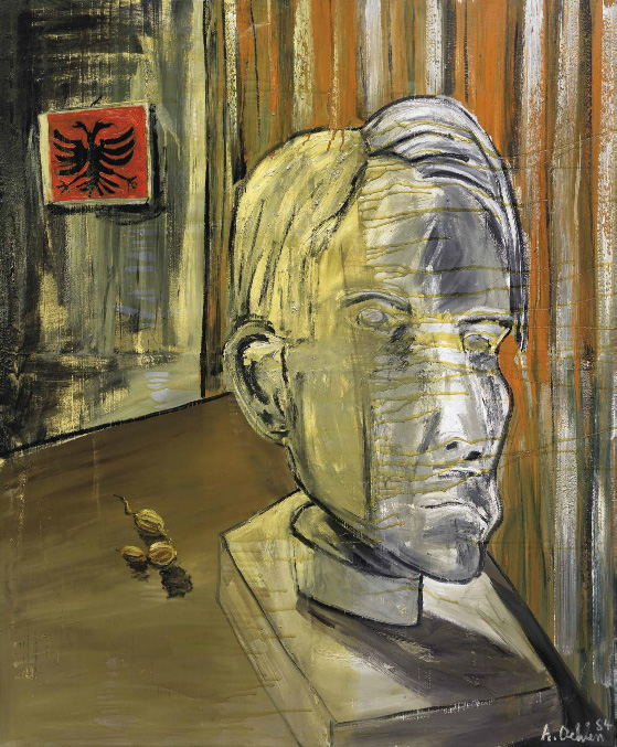 Albert Oehlen, Frühstück now (Self-Portrait)