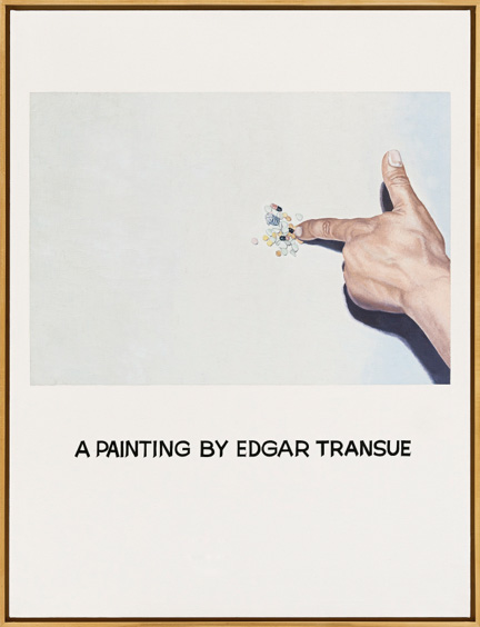John Baldessari, Commissioned Painting: A Painting by Edgar Transue
