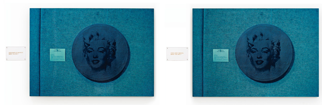 Louise Lawler, Warhol/Marilyn (Blue)
