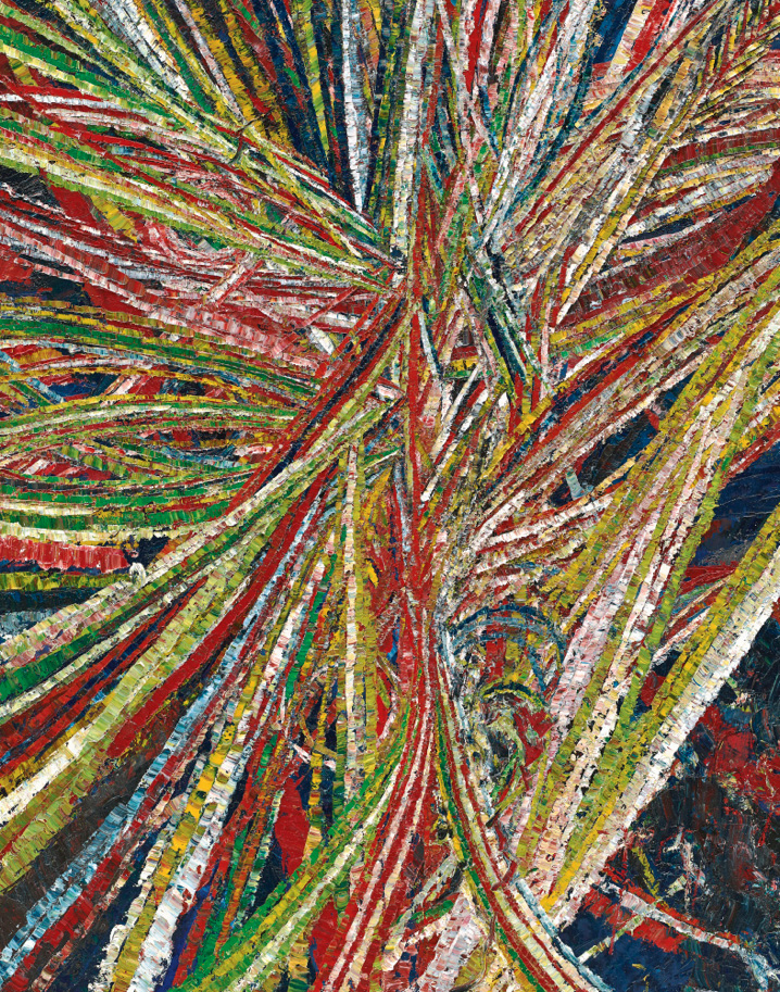Mark Grotjahn, Untitled (Into and Behind The Green Eyes of The Tiger Monkey Face 43.18)