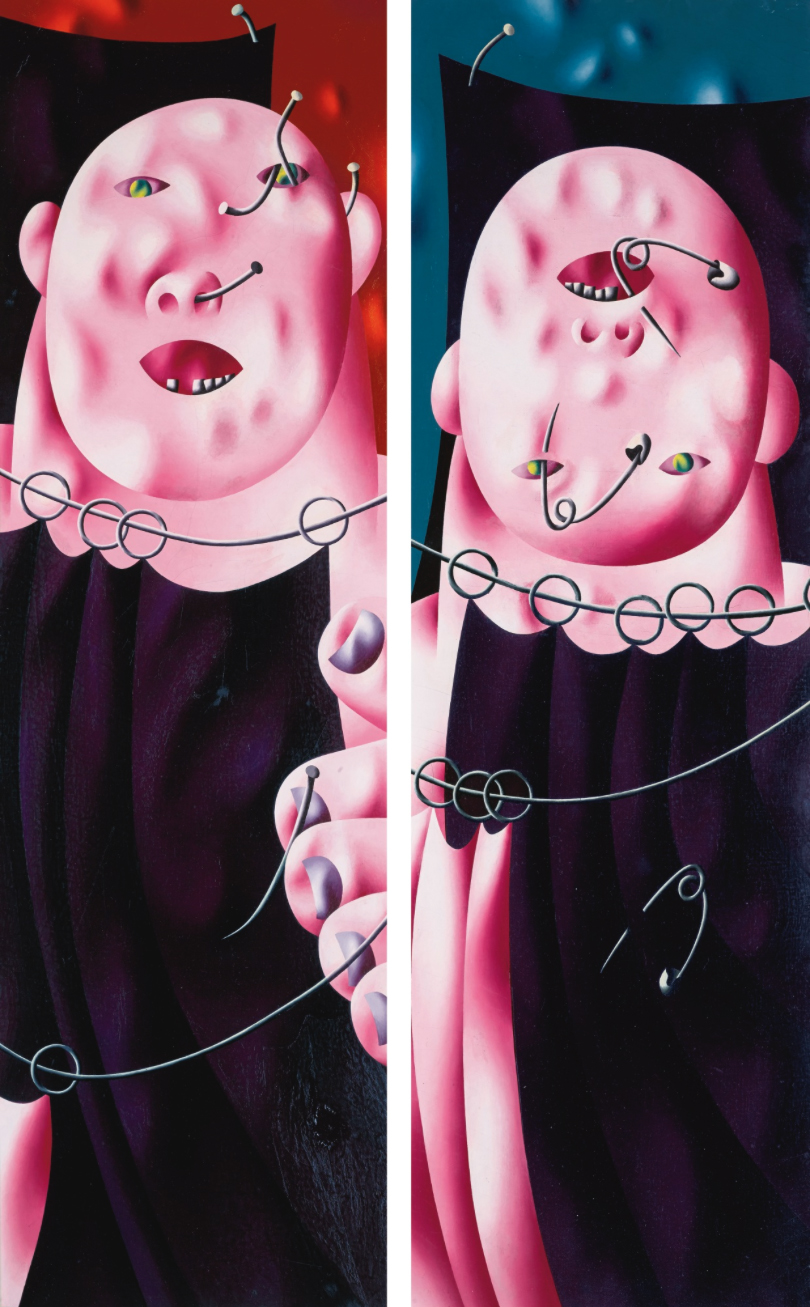 Oleg Tselkov, Circus (Diptych)