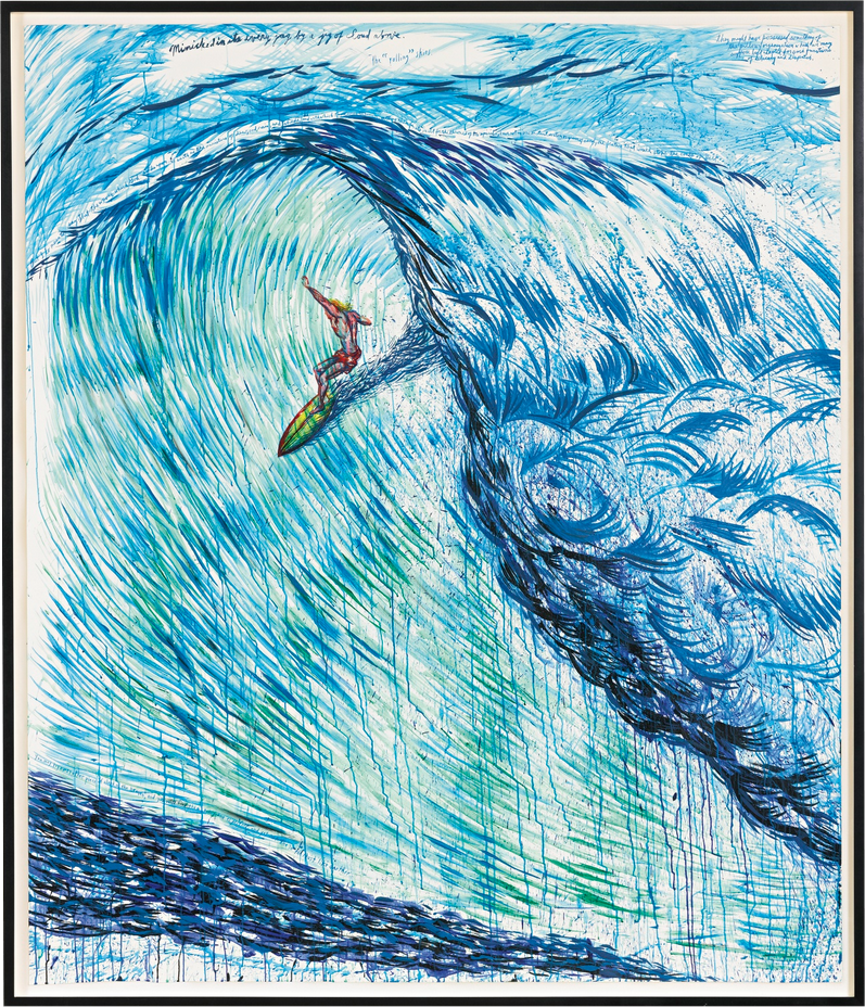 Raymond Pettibon, No Title (Mimicked In Its...)